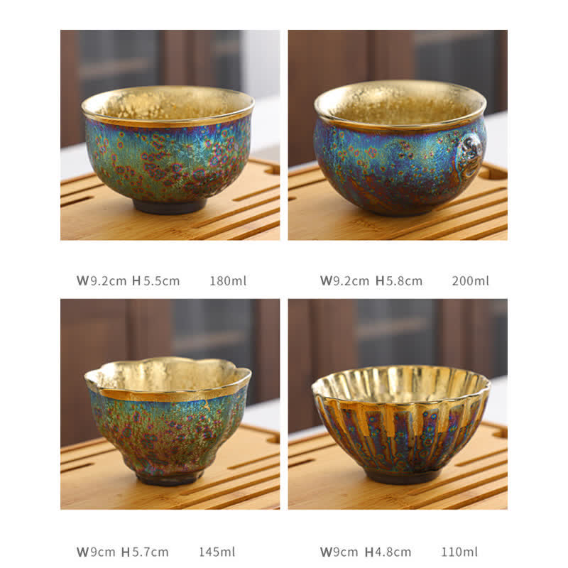 Buddha Stones Colorful Ceramic Teacup Tea Cups - image 31