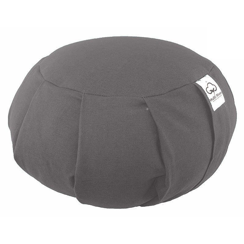 Buddha Stones Cotton Buckwheat Husks Meditation Seat Cushion Home Decoration Decorations buddhastoneshop 36cm*15cm Light Gray