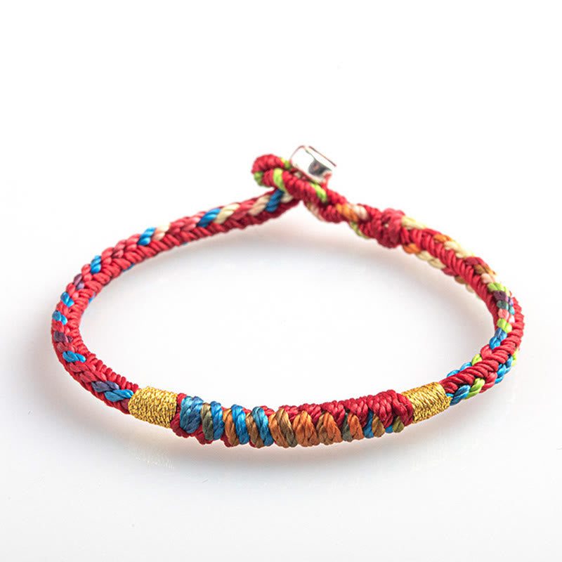 Buddha Stones "May You Be Safe And Lucky In The Year Ahead" Multicolored Bracelet Bracelet BS 11