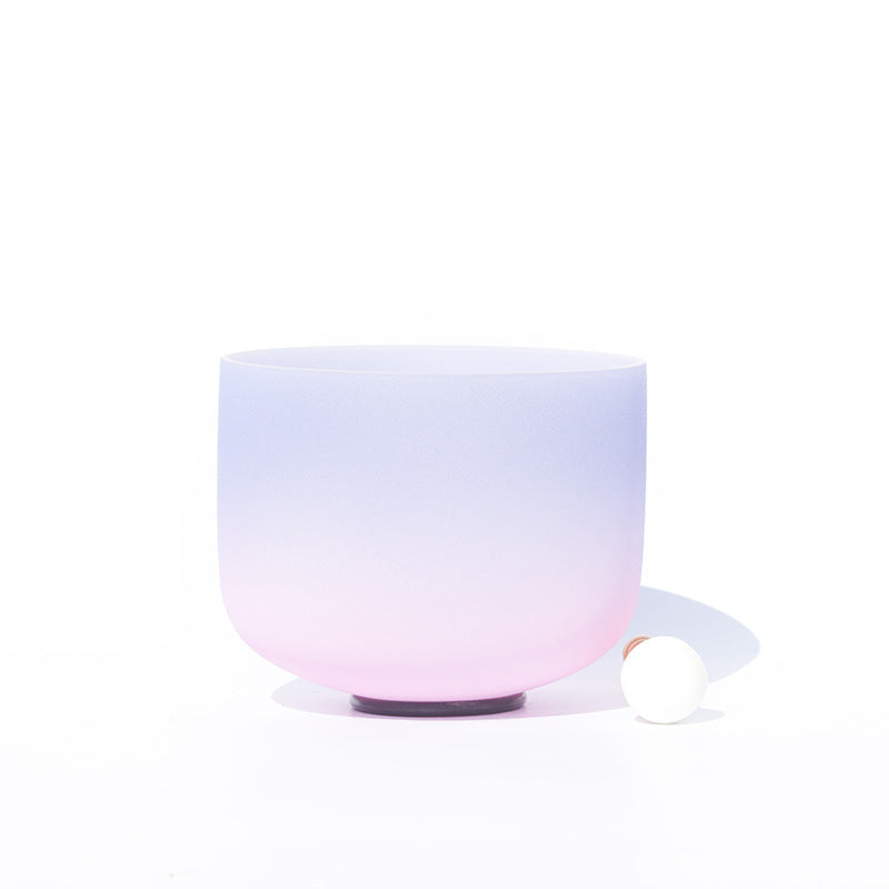 Buddha Stones Tibetan Crystal Sound Bowl Candy Color Handcrafted for Yoga and Mindfulness Meditation Singing Bowl Singing Bowl buddhastoneshop 8 IN (20.3CM) Lavender