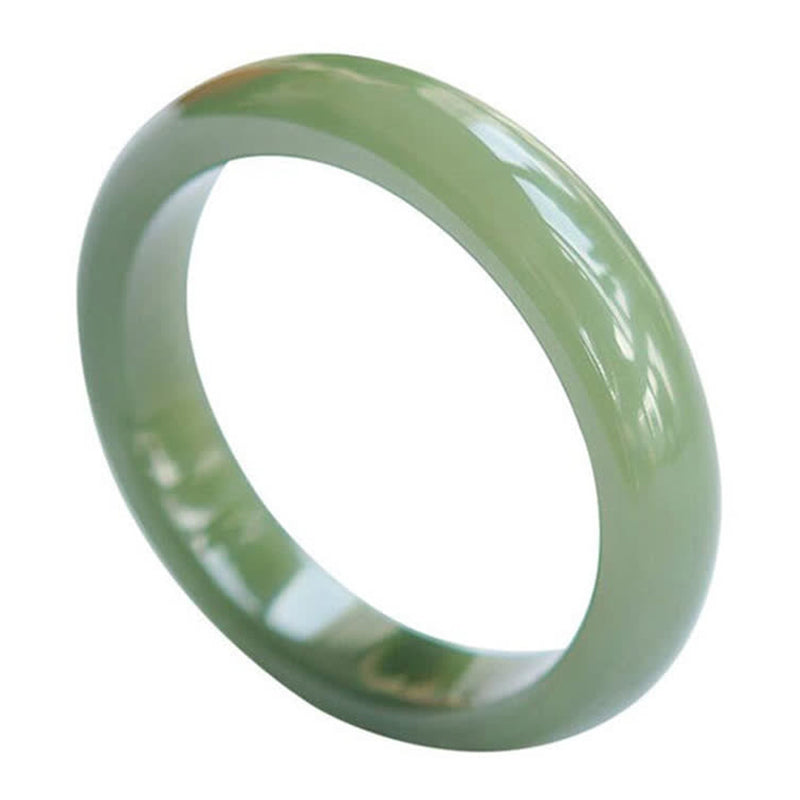 Buddha Stones Jade Abundance Blessing Bangle Bracelet Bracelet & Bangle BS 7