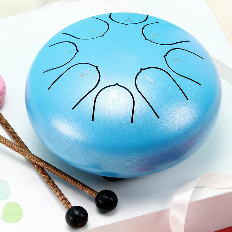 Buddha Stones Steel Tongue Drum Sound Healing Meditation Yoga Drum Kit Drum Kit BS Blue
