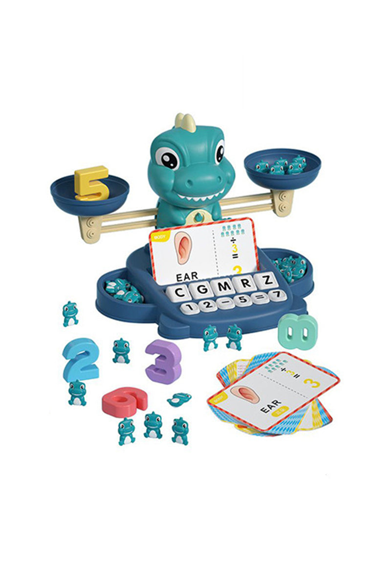 Juego de mesa educativo de dinosaurios y unicornios