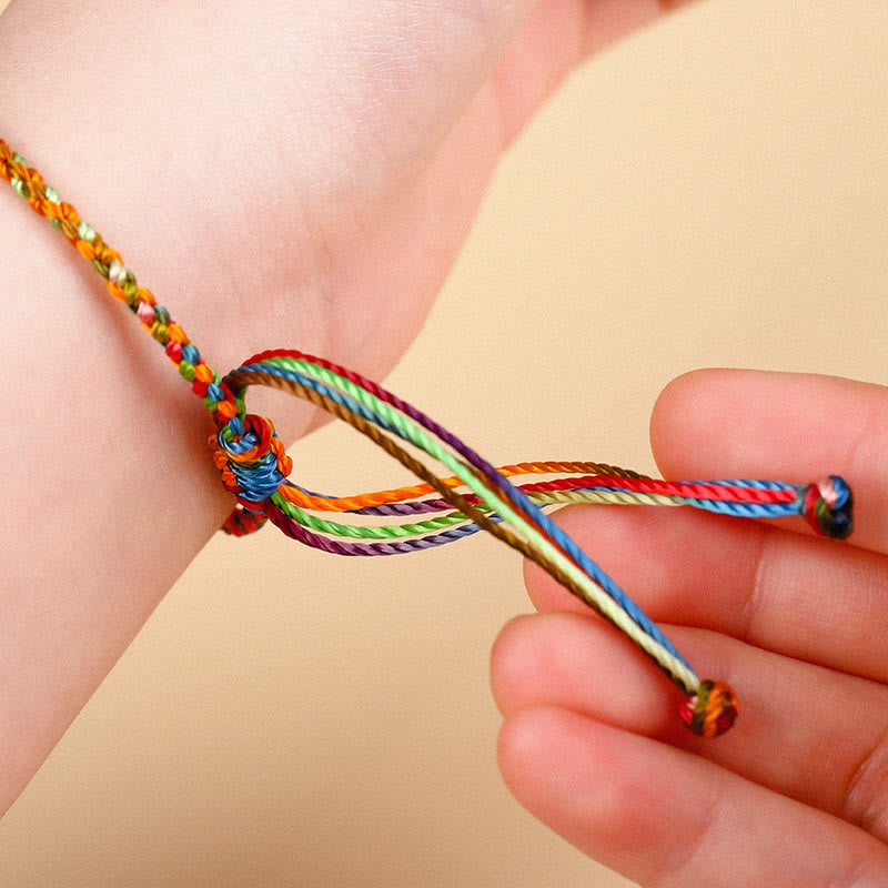 Buddha Stones "May all your wishes come true" Lucky Multicolored Bracelet Bracelet BS 1
