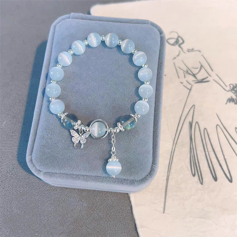 FREE Today: Bring Positive Energy Butterfly Cat's Eye Chrysoberyl Bracelet FREE FREE 6