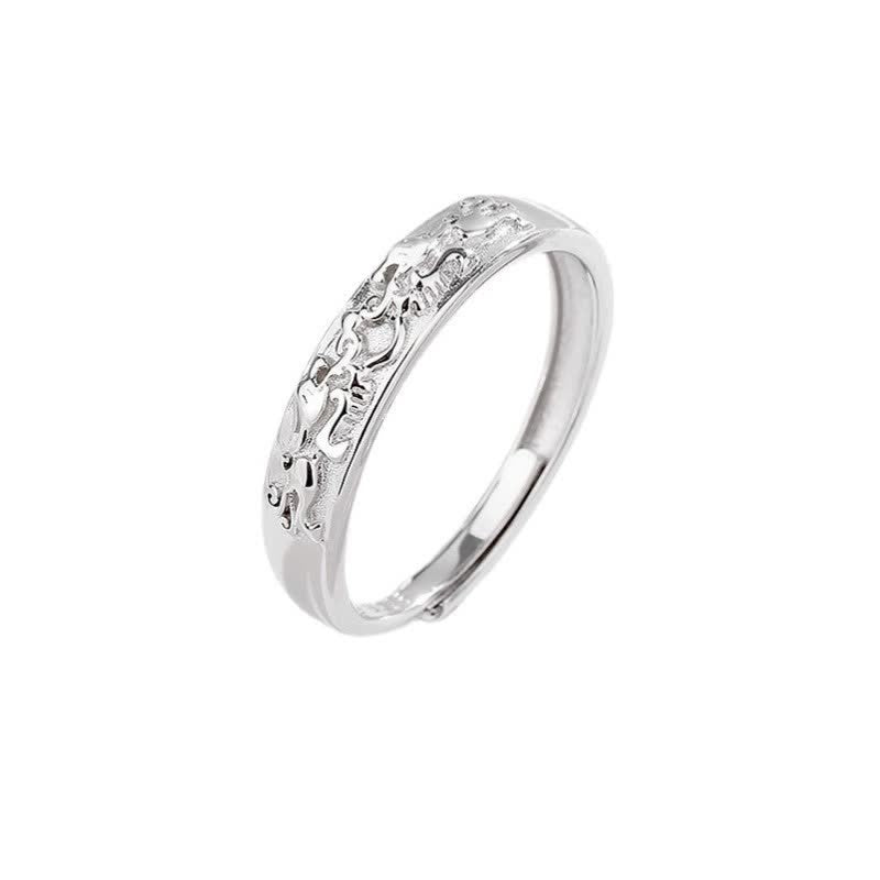 Buddha Stones 925 Sterling Silver PiXiu Balance Adjustable Couple Ring Ring BS Men