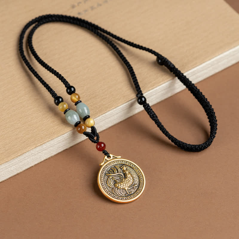 12 Chinese Zodiac Blessing Wealth Fortune Necklace Pendant Necklaces & Pendants BS Rooster