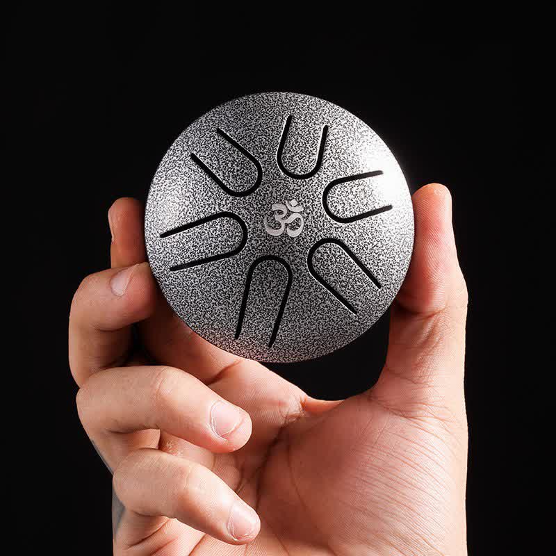 Buddha Stones Mini Steel Tongue Drum 3 Inch Sound Healing Drum Kit Drum Kit BS 1