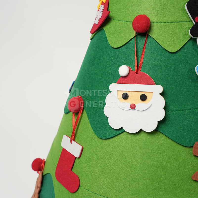 Fidtoy Sapin de Noël en Feutre DIY – Décoration de Noël Interactive pour Enfants