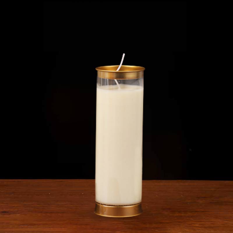 Buddha Stones Meditation Prayer Altar Candle Buddhist Temple Rituals Use Items Prayer Altar Candles BS White Medium (3 Days)