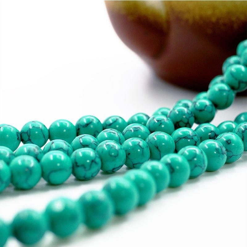 Buddha Stones Tibetan Turquoise Purification Necklace Mala Mala Bracelet BS 4