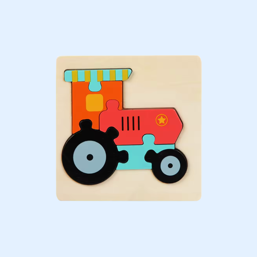 Rompecabezas de madera Fidtoy Shape & Learn para niños pequeños. Aprendizaje temprano Montessori.