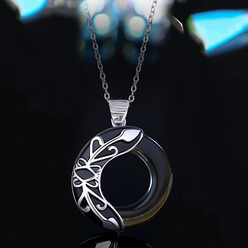 Buddha Stones Love Wings Copper Luck Healing Necklace Pendant Necklaces & Pendants BS Black&Chain