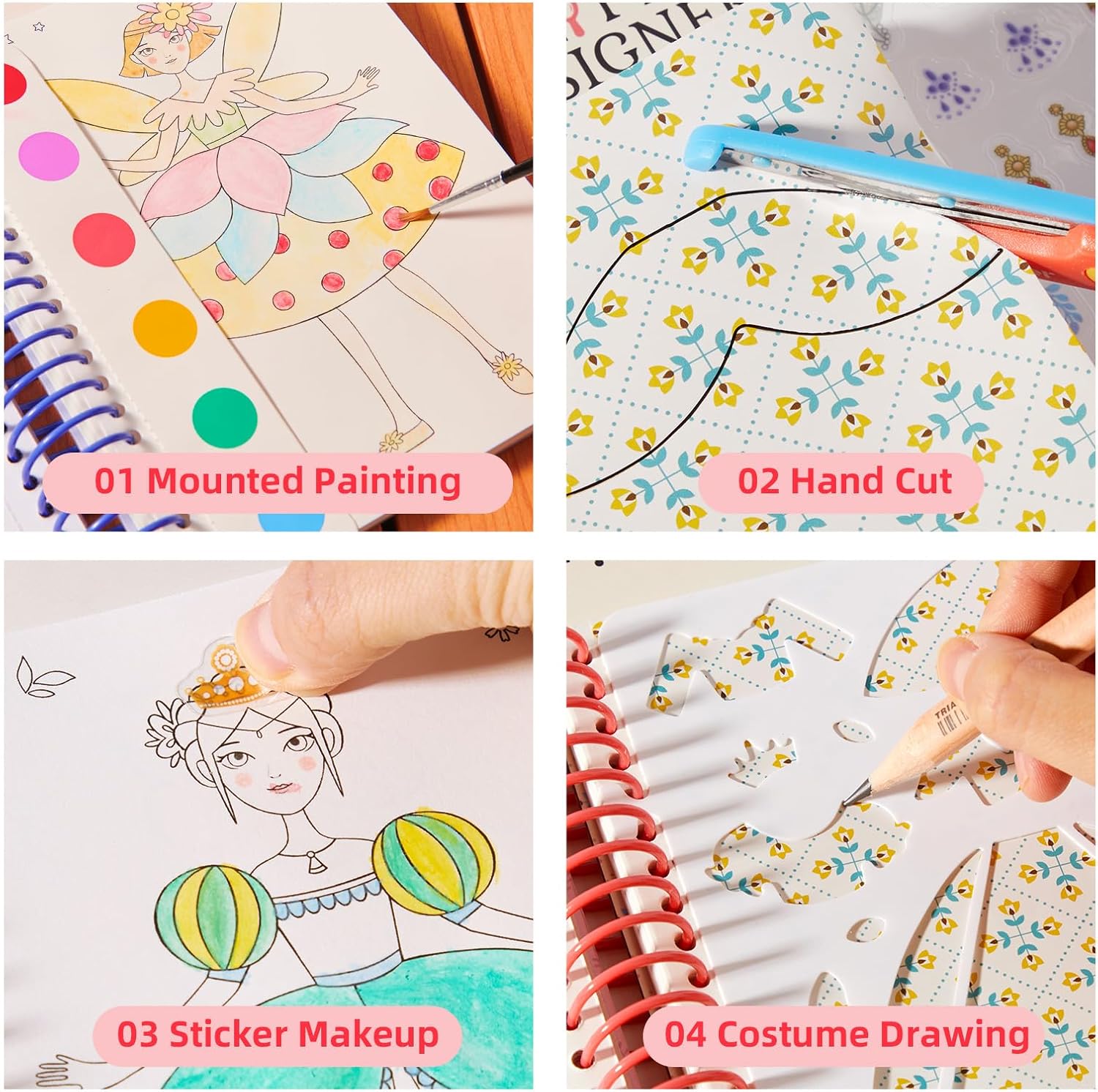 Little Designer - Magic Club | Fashion Design with Fabrics, Accessory stickers, colors