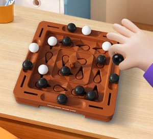 Fidtoy Logical Marble Chess Strategy Board Game for Kids Family Focus and Portable Brain Challenge