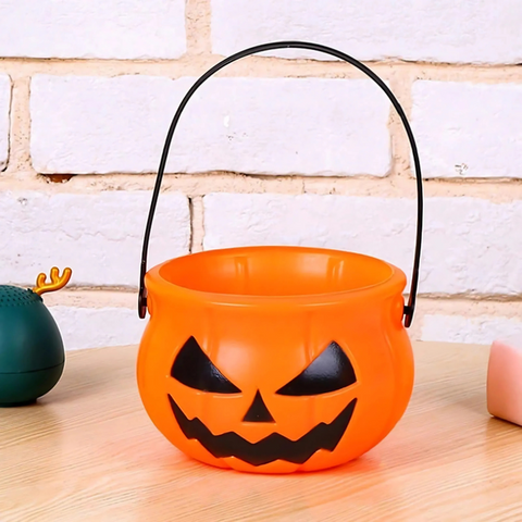 Cesta de calabaza de Halloween – Cubo de dulces para niños de truco o trato