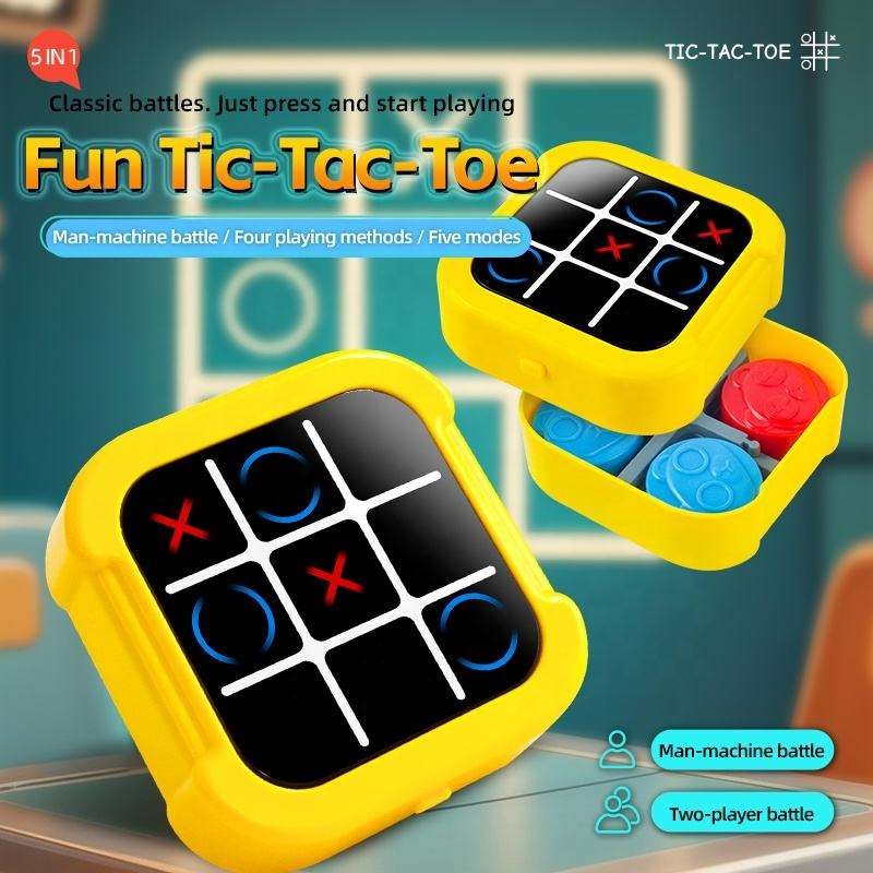 Juego de Puzle Táctil 5 en 1 de Tic Tac Toe Electrónico - 265