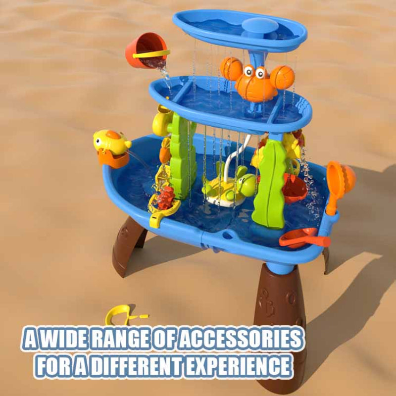 Fidtoy Water Table Umbrella for Kids | Adjustable UV Protection Shade for Outdoor Water Play
