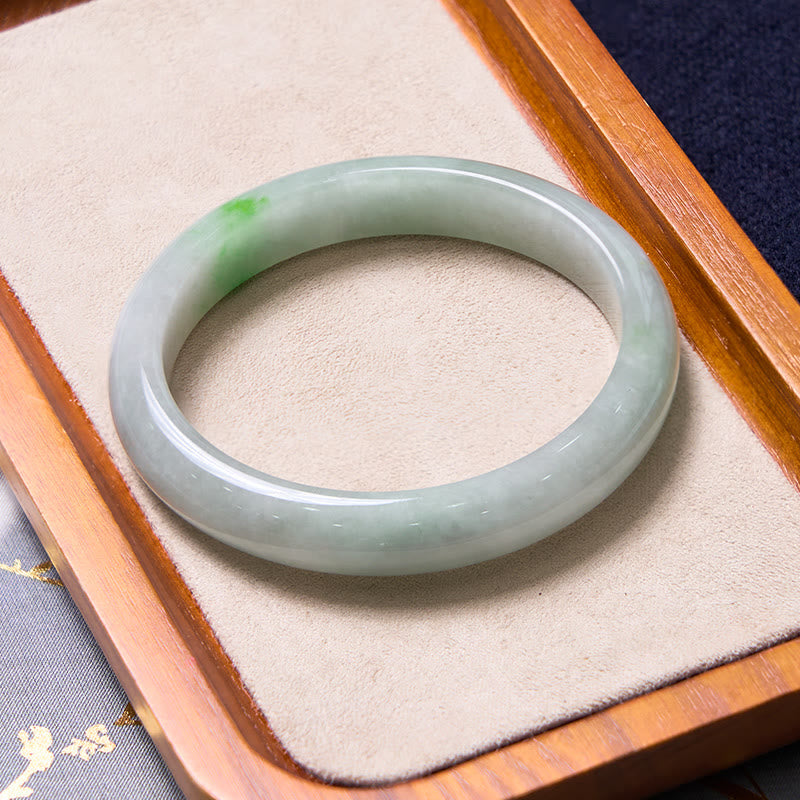 Foviel Bring Good Luck Green Jade Bracelet Bangle Bundle