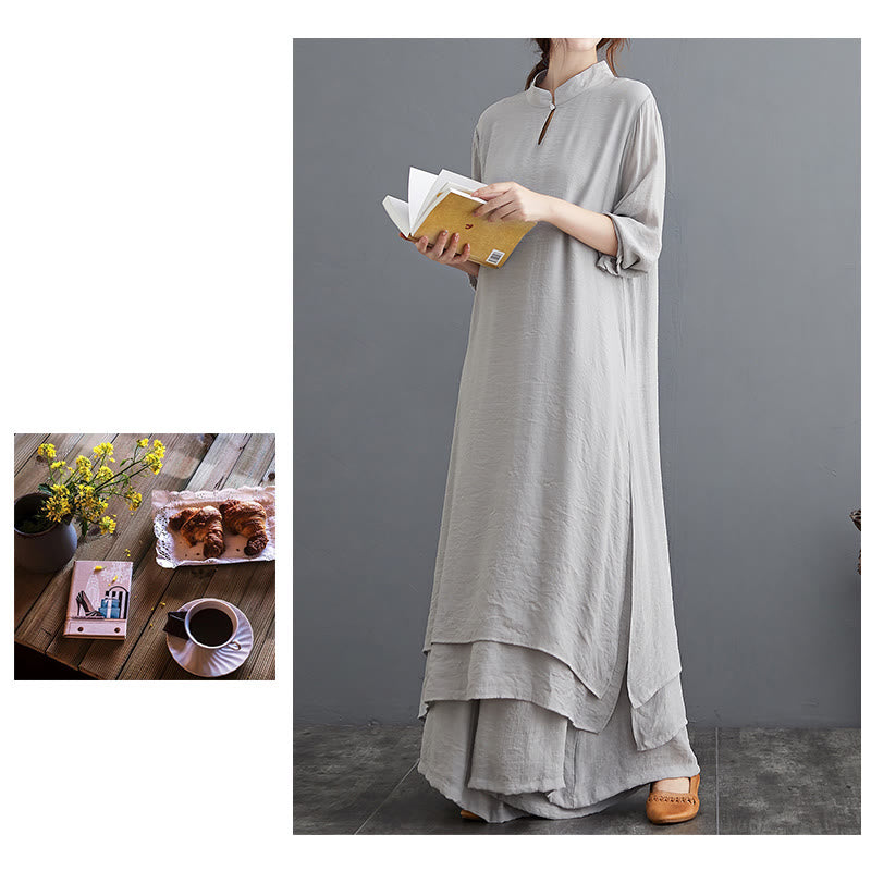 Foviel Einfaches Muster Meditation Gebet Spirituelle Zen Praxis Yoga Kleidung Damen Set