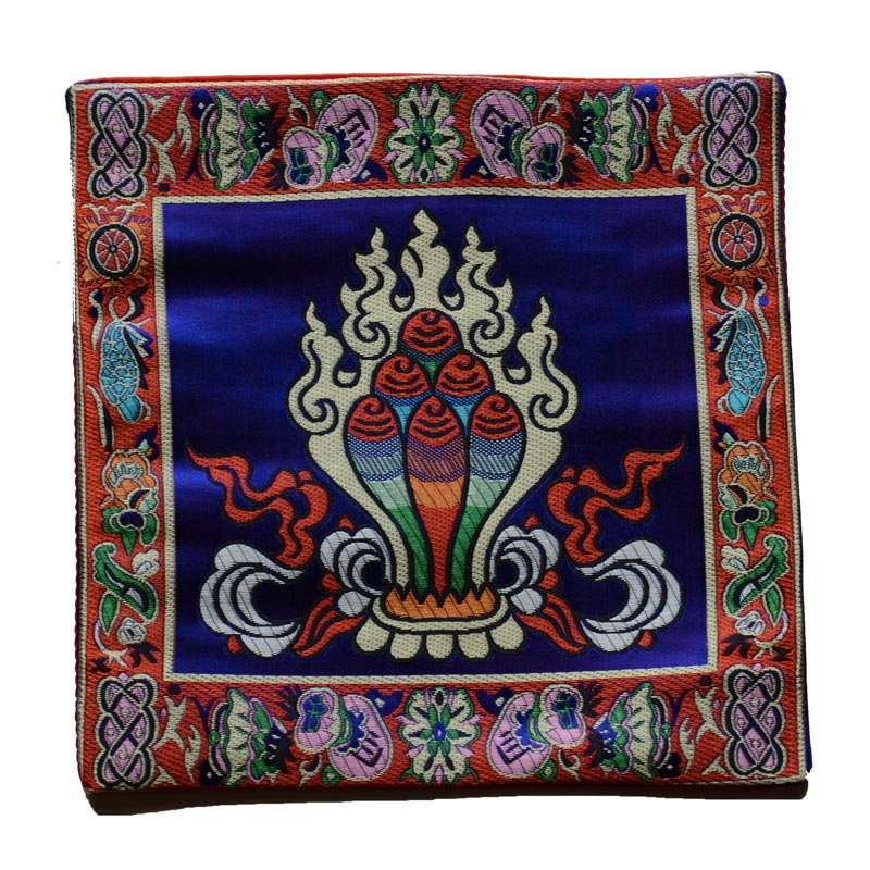 Buddha Stones Prayer Altar Mat Healing Meditation Vajra Auspicious Symbols Prayer Altar BS 10