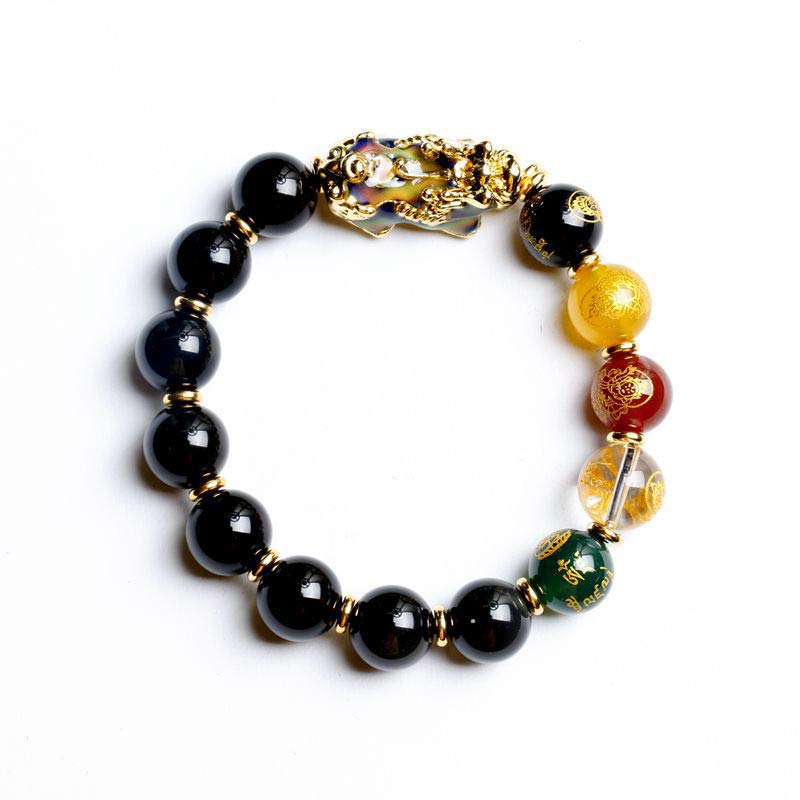 Bracelet Pixiu en obsidienne à changement de couleur Foviel — image 3