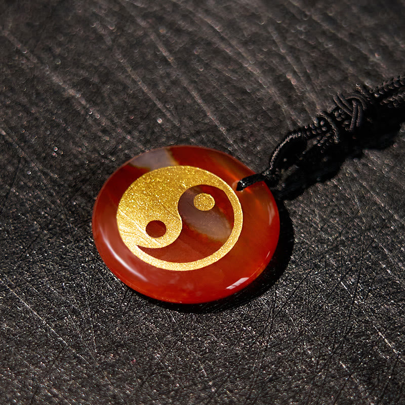 Buddha Stones Various Crystal Amethyst Tiger Eye Green Aventurine Yin Yang Spiritual Necklace Pendant Necklaces & Pendants BS 60
