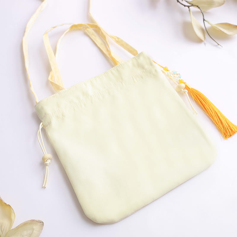 Buddha Stones Lotus Peony Epiphyllum Phoenix Suzhou Embroidery Cotton Linen Tote Crossbody Bag Shoulder Bag Handbag Crossbody Bag BS 3