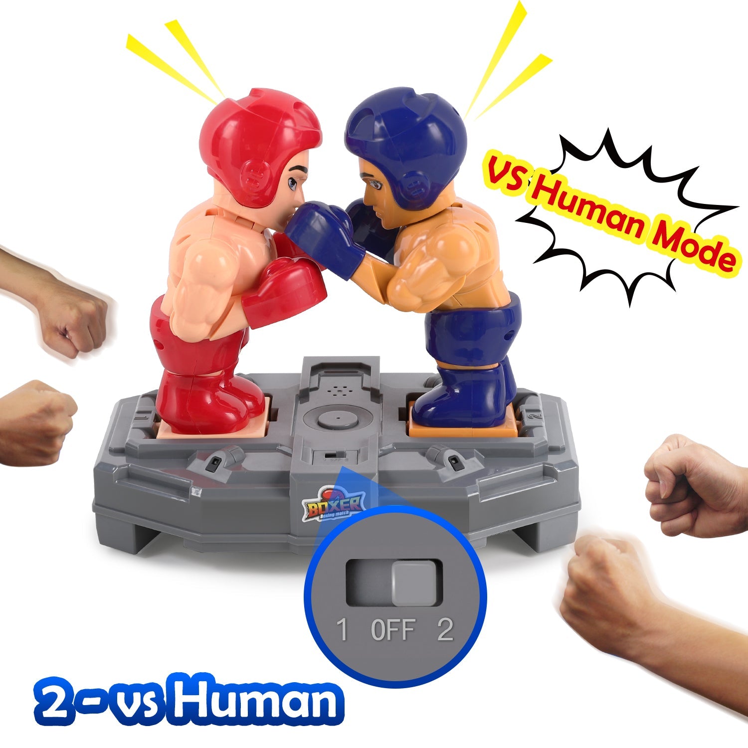 Fidtoy Fighting Robots Boxing Game with Hand Gesture Control
