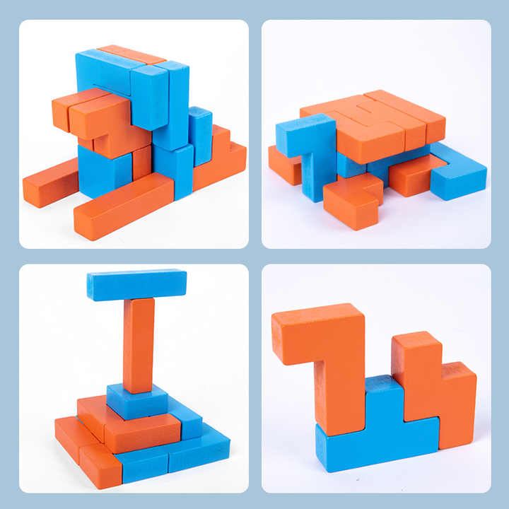 Cubos apilables para encajar formas - 741