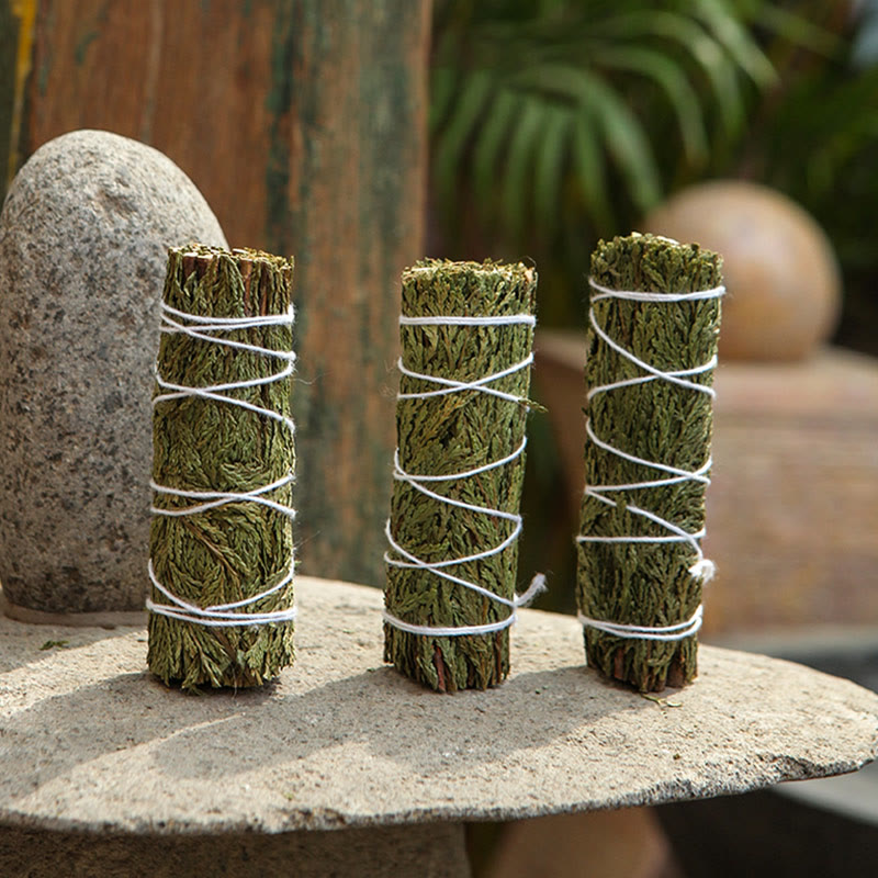 Buddha Stones Cedar Smudge Stick for Home Cleansing Incense Meditation and Rituals Cedar Sticks Incense Wands Incense BS 14
