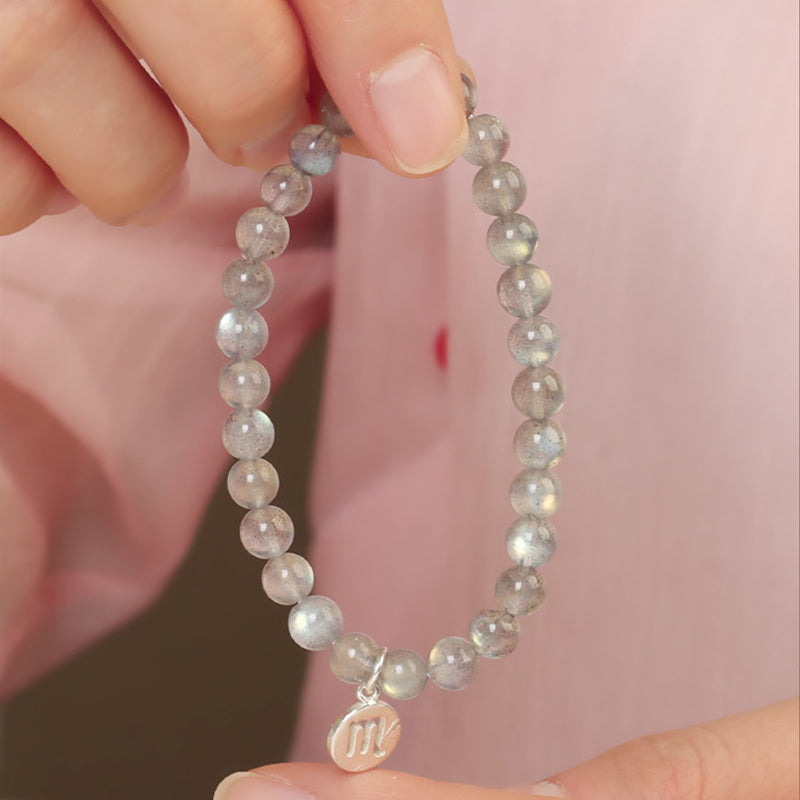 12 Constellations of the Zodiac Moonstone Charming Bracelet Bracelet BS 18