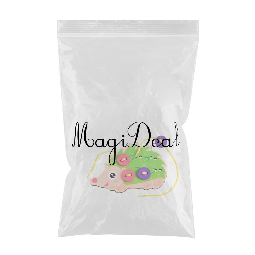 LOOM TREE® 2xJuguetes de Madera para Bebés con Cordones y Enhebrado, Botones para Coser, Ayudas Montessori para Niños
