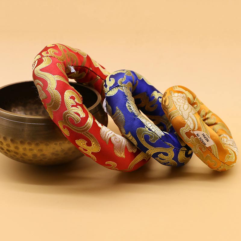 Buddha Stones Tibetan Singing Bowl Handcraft Cushion Decoration - image 1