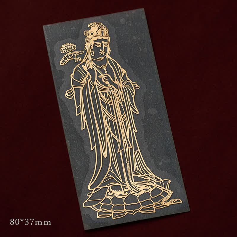 Buddha Stones 12 Chinese Zodiac Blessing Wealth Fortune Phone Sticker Phone Sticker BS Horse-Mahasattva Bodhisattva Large