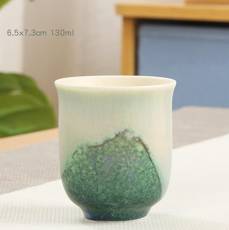 Buddha Stones Creative Green Ceramic Teacup Kung Fu Tea Cups Cup BS 7