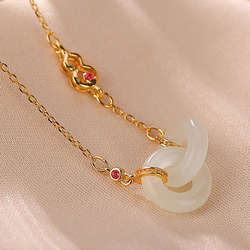 Buddha Stones 925 Sterling Silver Round Jade Luck Prosperity Necklace Chain Pendant Necklaces & Pendants BS 3