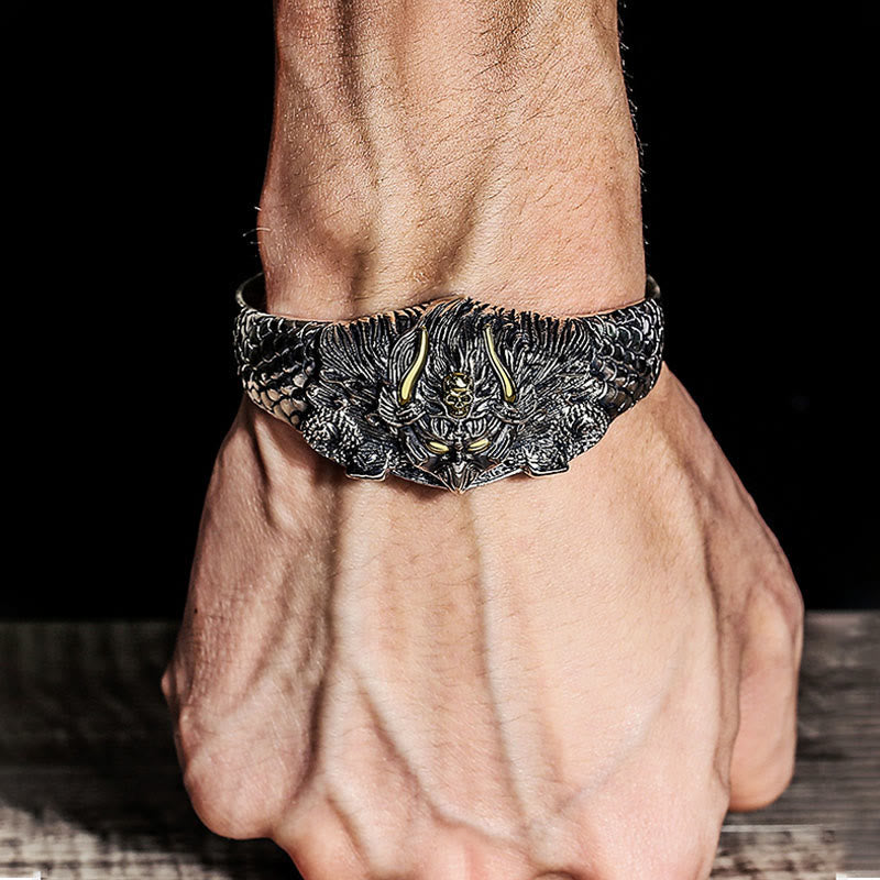 Buddha Stones Tibetan Garuda Bird Wisdom Protection Bracelet Bangle Bracelet Bangle BS 11