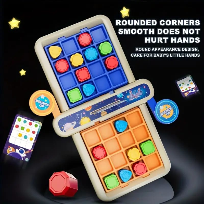 Juego de emparejamiento de formas geométricas Planet Geometry - Desafío multijugador 31A