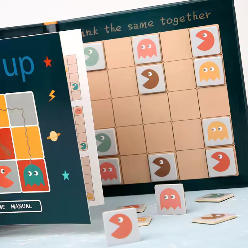 Fidtoy Magnetic Matching Link Up Logic Activity Kit for Kids Color Shape Recognition Puzzle Play