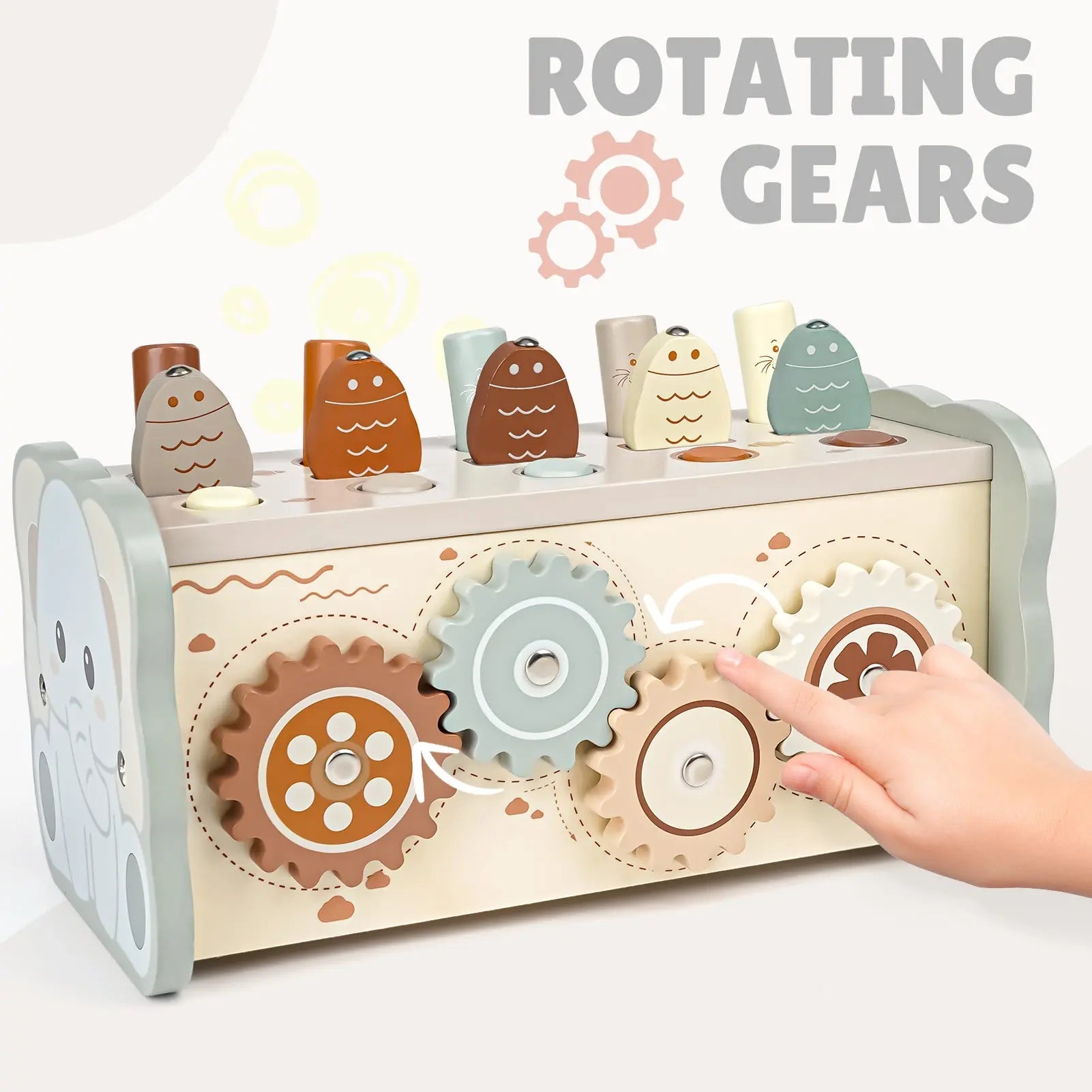 Fidtoy Sensory Music Toy Set for Toddlers - Montessori Educational Wooden Toy