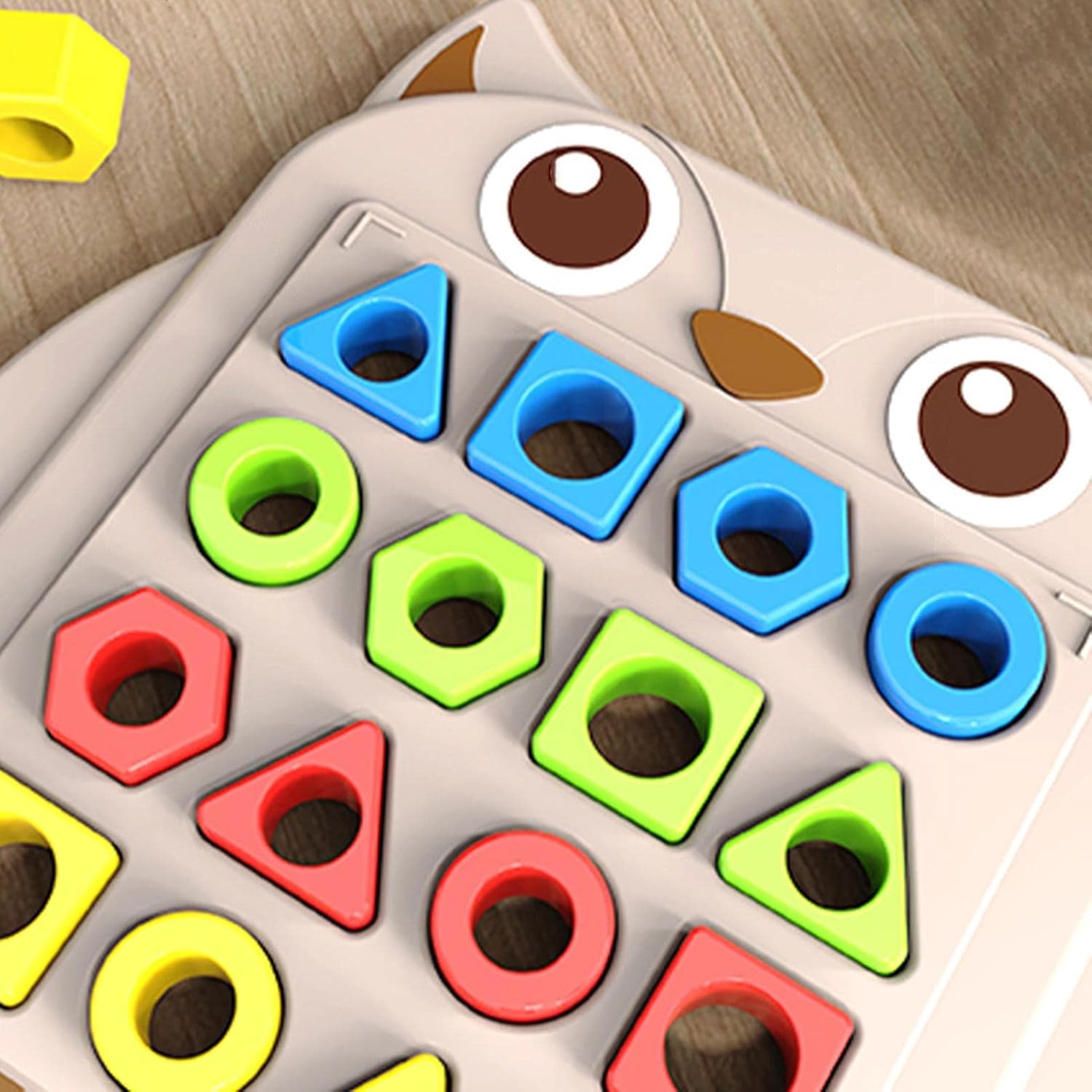 Fun Owl Pairing Shapes with Pattern Cards Two Players Challenge - 104