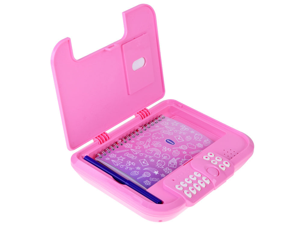 Fidtoy 2 in 1 Interactive Coded Secret Magical Unicorn Diary, Pink Password Diary with Recording, Playback, Voice Changer, Hidden Storage, Notebook and Marker Ages 6+