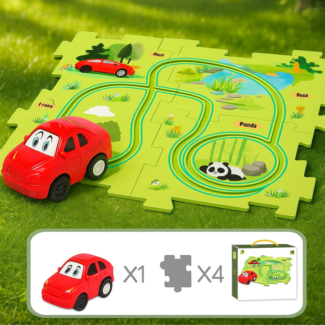 Car Track™ - Bouw, speel en ontdek - Speelgoedautoset