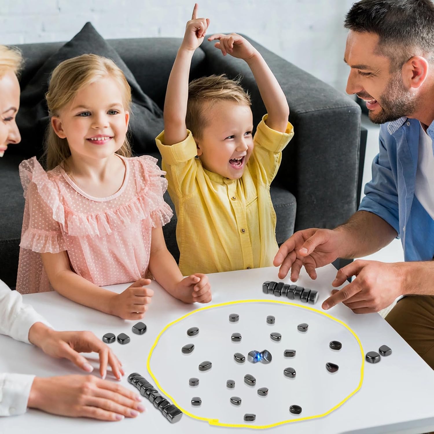 Juego de mesa familiar de ajedrez magnético 2 en 1
