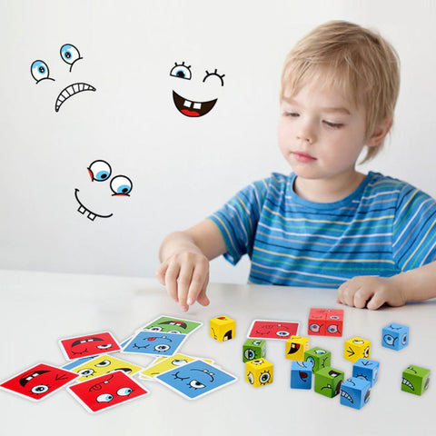 Montessori Educational Puzzle Cube – Tangram Brain Teaser for Kids