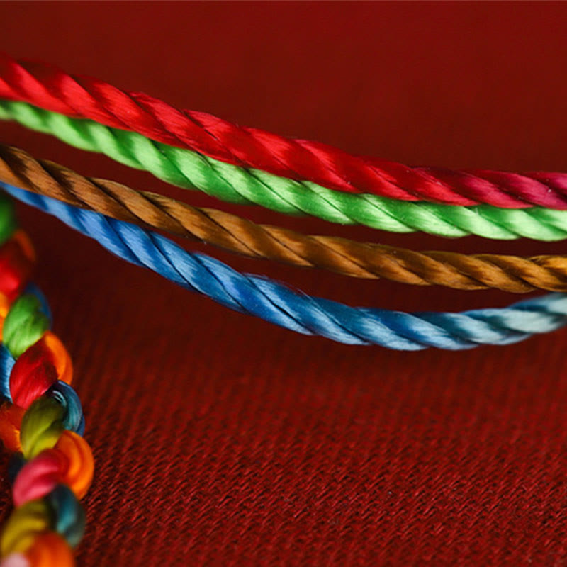 Buddha Stones "May all your wishes come true" Lucky Multicolored Bracelet Bracelet BS 4