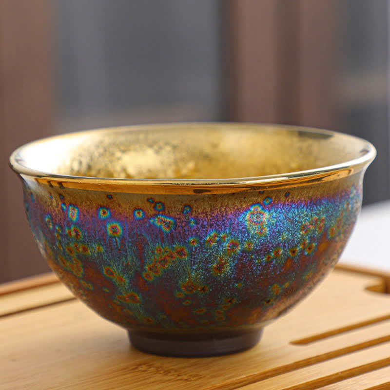 Buddha Stones Colorful Ceramic Teacup Tea Cups - 9cm*4.7cm*140ml - image 11