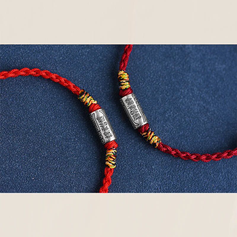 Foviel Handcrafted 925 Sterling Silver Everything Goes Well Design Protection Strength Bracelet Anklet