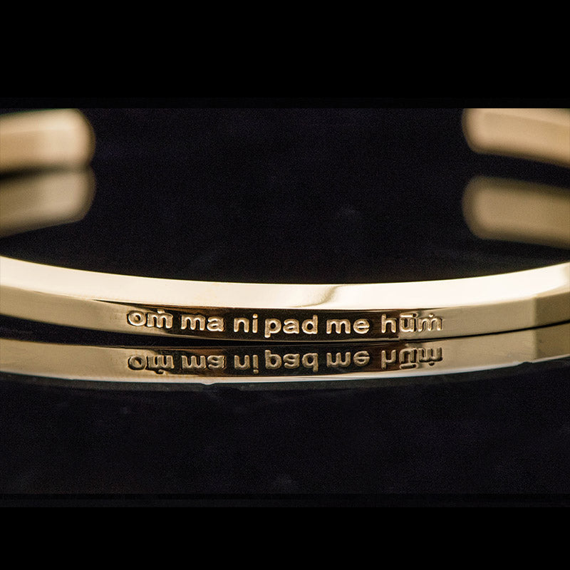 Foviel Six True Words Engraving Titanium Steel Blessing Protection Bracelet